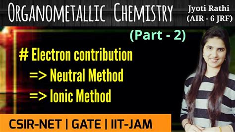 Electron Contribution Of Ligands Electron Counting Organometallic