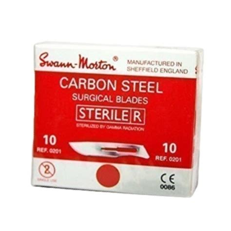 Swann Morton C Steel Surgical Blades No 10 Sterile 100pk LavaDent