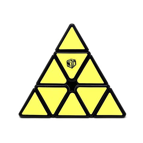 Cubo Mágico Pirâmide Pyraminx Profissional QiYi Bell Magnético Preto