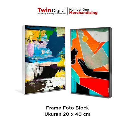 Jual Frame Foto Block Ukuran 20 x 40 cm Berkualitas - Twin Digital