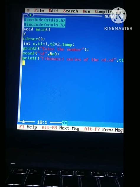 Fibonacci Series In C Language Program Coding Youtube