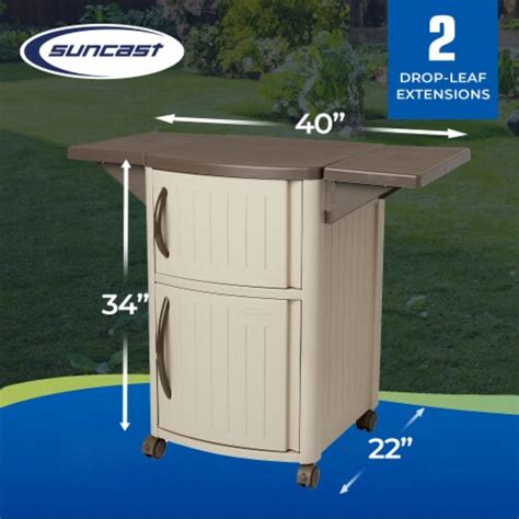 Suncast Dcp2000 Portable Outdoor Patio Prep Serving Station Table And Cabinet 1 Piece Kroger