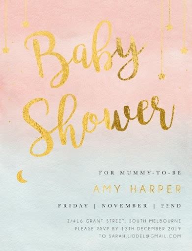 Office Baby Shower Invitation Template Collection