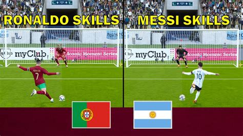 Messi vs Ronaldo - Penalty Shootout - Argentina vs Portugal - eFootball ...