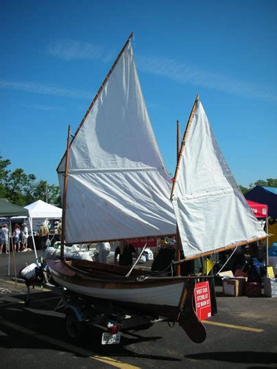 Lug Rigged Canoe Yawl - LadyBen Classic Wooden Boats for Sale