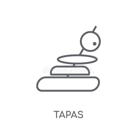 Icono Linear De Los Tapas Concepto Moderno Del Logotipo De Los Tapas