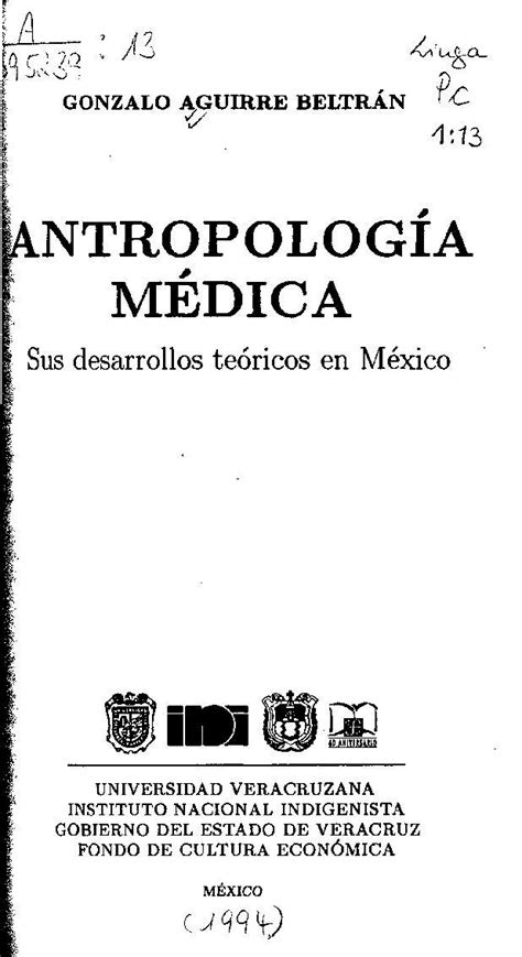 PDF ANTROPOLOGÍA MÉDICA gbv de PDF fileConocer tarea primordial