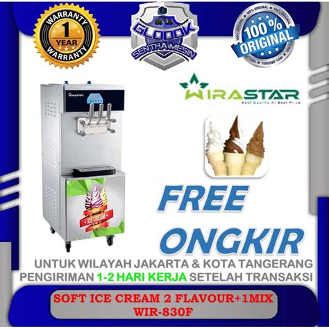 Jual Mesin Pembuat Es Krim 3 Kran Tuas Soft Ice Cream WIR 830F