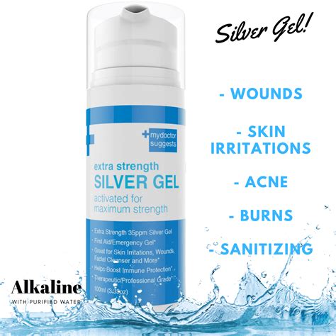 Colloidal Silver Gel Extra Strength Ppm Colloidal Silver First Aid