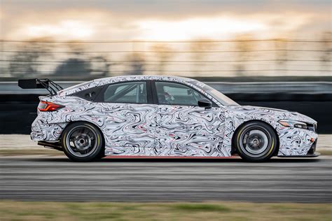 Honda Teases Civic Type R Tcr Race Car Due In