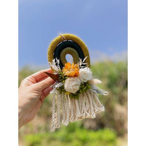 Mini 彩虹島編織掛飾永生花掛飾 Jfs Macrame｜擺飾家飾品人氣榜 Pinkoi