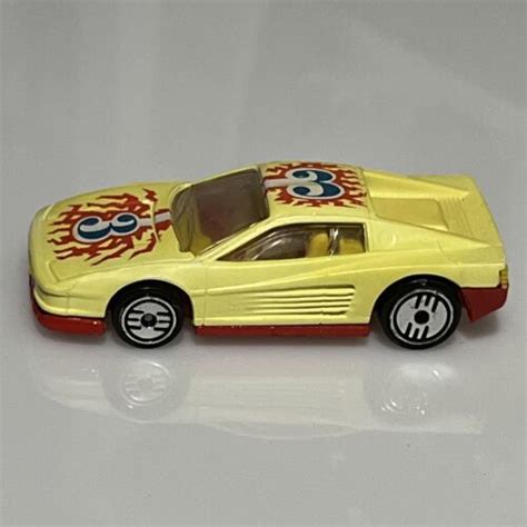 Hot Wheels Ferrari Testarossa Color Fx Red And Yellow Vhtf Rare