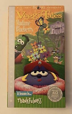 Veggietales Madame Blueberry A Lesson In Thankfulness Vhs