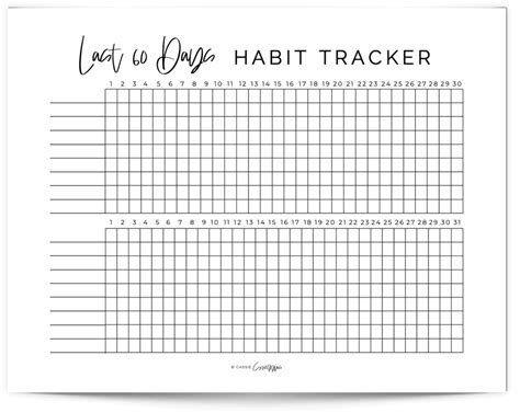 Daily Habit Tracker Free Printables