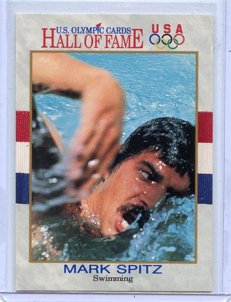 Us Olympic Cards Hall Of Fame Mark Spitz Swimming Ebay