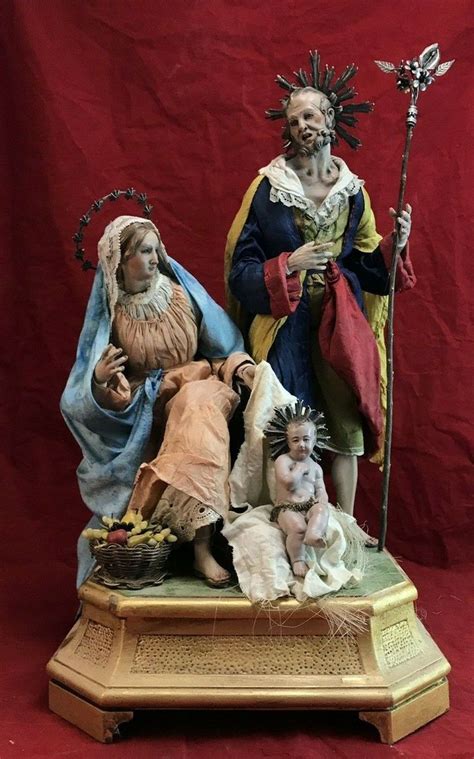 Nativita Sacra Famiglia Presepe Napoletano X X Cm Arte Presepiale