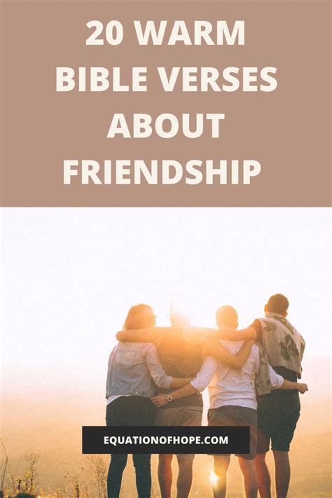 20 Warm Bible Verses About Friendship Artofit