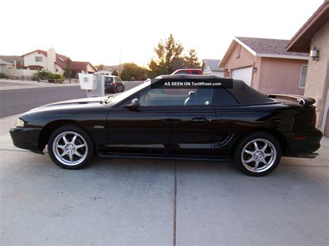 1998 Ford Mustang Gt Convertible Jet Black And Loaded