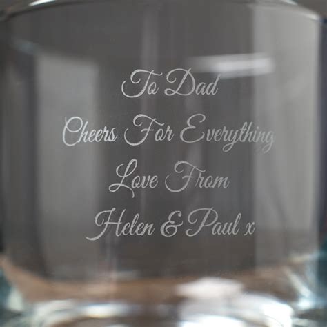 Engraved Stern Whisky Glass Uk