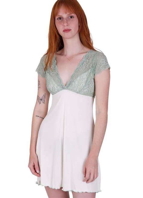 Camisola Liz Microfibra Concept Lingerie Branco Branco Concept Lingerie