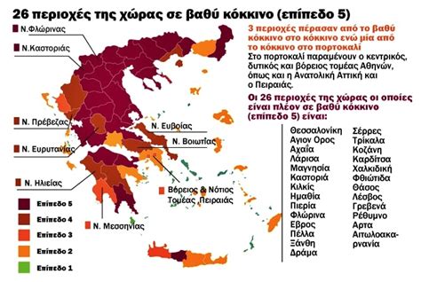 Στα κόκκινα επίπεδο 4 Βοιωτία Εύβοια Ευρυτανία βαθύ κόκκινο
