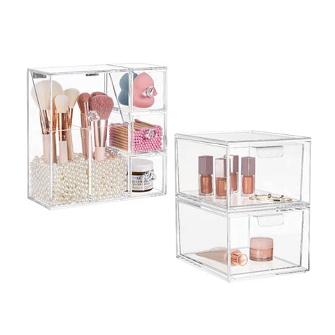 Amazon Hblife Acrylic Makeup Organizer With Brush Holders And