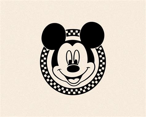 Checkered Mouse Svg Mickey Minnie Mouse Svg Magical Mouse Svg Retro