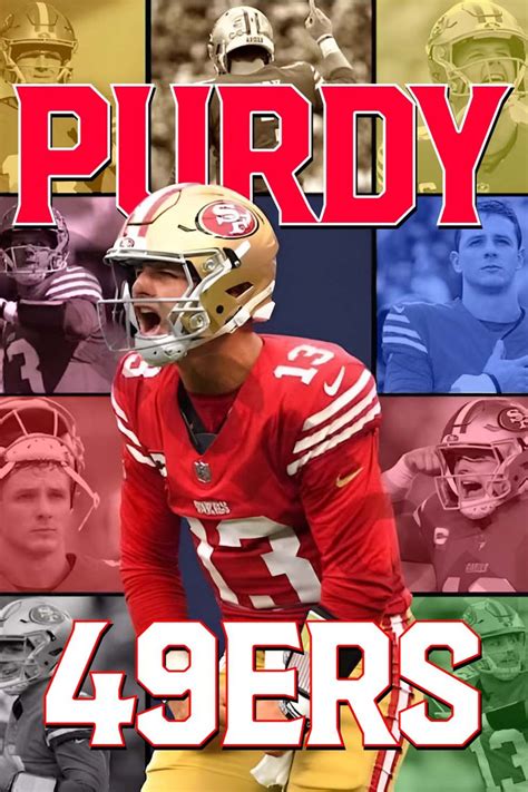 Brock Purdy San Francisco 49ers Poster Football Wall Art Football