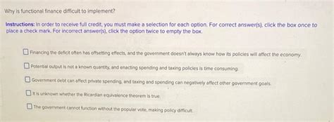 solved   functional finance difficult  implement cheggcom