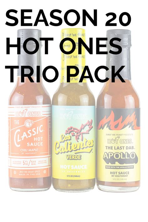 Hot Ones Hot Sauce Trio Pack Season 20 Heatonist