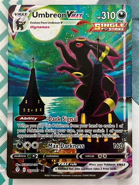 Umbreon VMAX Alternate Art Secret Rare From Evolving Skies Town Green