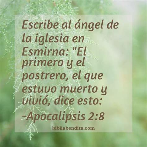 Explicación Apocalipsis 2 8 Escribe al ángel de la iglesia en Esmirna