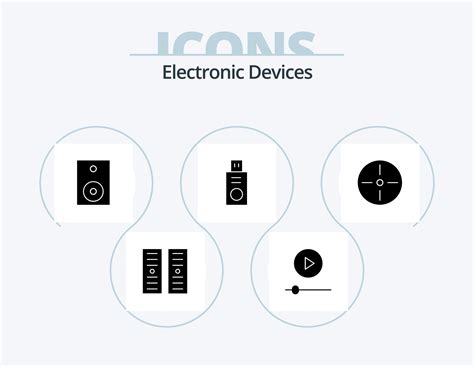 Devices Glyph Icon Pack 5 Icon Design Gadgets Devices Electronics