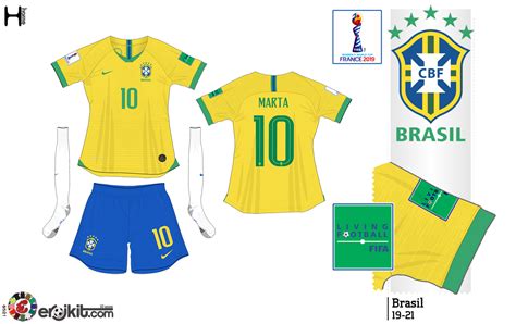 Kit Design By Eroj Brasil Feminino Home E Away