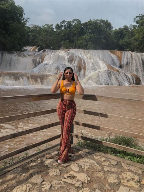 Cascadas De Agua Azul Poses Fotograficas Outfits Chiapas