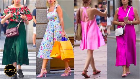 SUMMER OUTFITS From MILAN August Dress Ideas Street Fashion YouTube