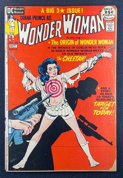 Wonder Woman 1942 196 VG 4 5 Cheetah Diana Prince Bondage Cover