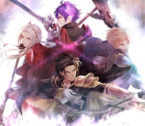 Edelgard Von Hresvelg Dimitri Alexandre Blaiddyd Claude Von Riegan Shez And Shez Fire