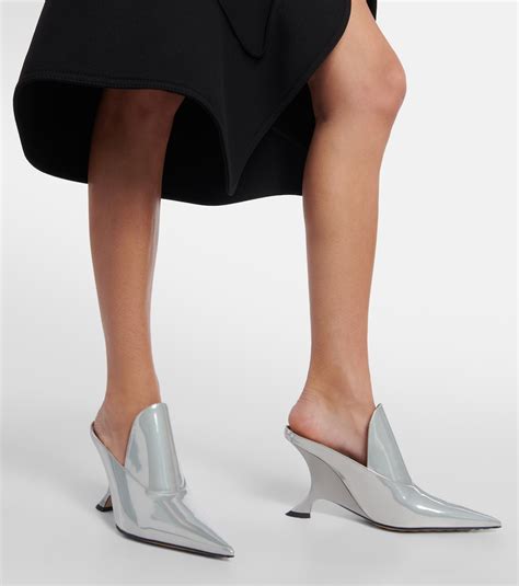 Rocket Metallic Leather Mules In Metallic Bottega Veneta Mytheresa