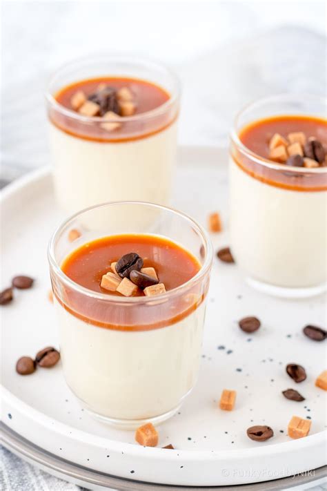 Koffie Panna Cotta Met Gezouten Karamelsaus Funkyfood By Niki