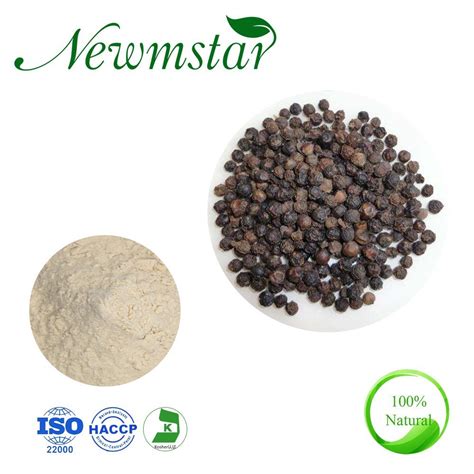 High Quality Natural 90 95 98 Piperine Black Pepper Extract China Plant Extract And Herbal