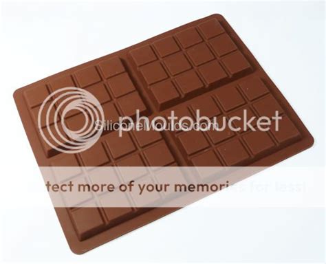 4 Bar Medium Chocolate Slab Bar Mould 70g Professional Silicone