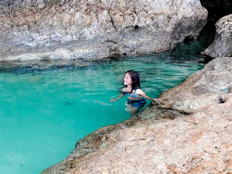 Natural Pool At Yolanda Beach Eastern Samar Philippines