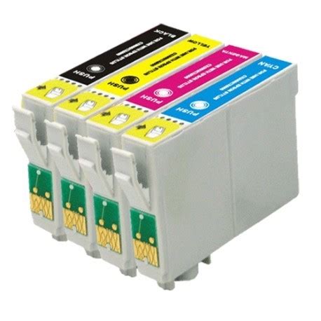 Pack 4 Tinteiros Epson T0711 2 3 4 T0891 2 3 4 Compatíveis T0715 T0895