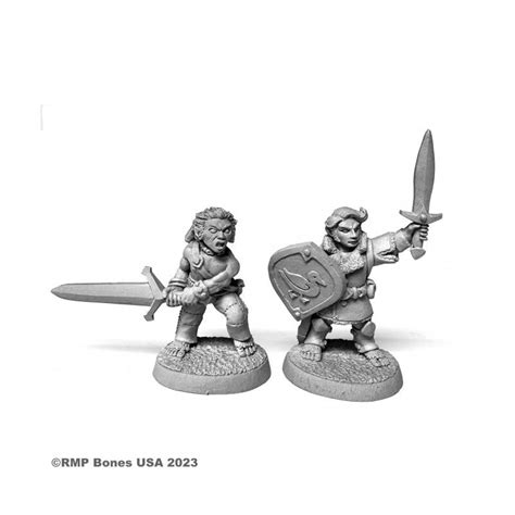 Halfling Fighter And Barbarian Von Reaper Aus Reaper Bones USA Dungeo