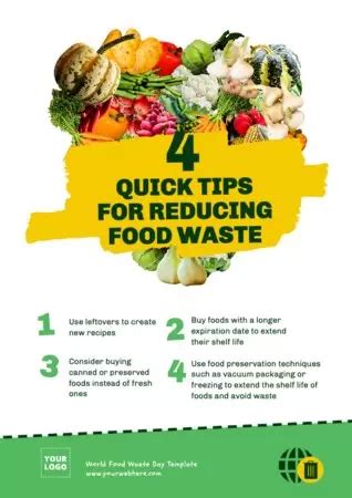 Make A Zero Food Waste Poster Online