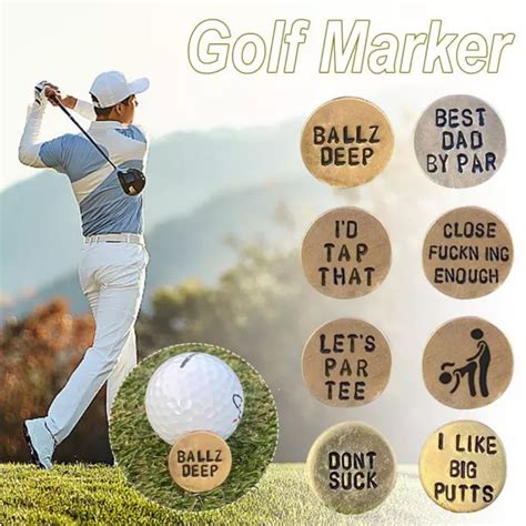 FUNNY ADULT GOLF Ball Markers For Men Women Golfer Technique Hot L1