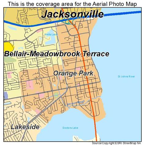 Aerial Photography Map of Orange Park, FL Florida