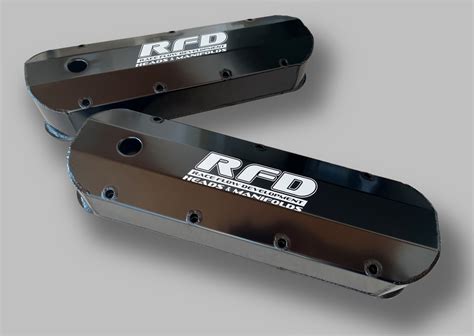 RFD BBC Valve Covers BLACK Race Flow Development