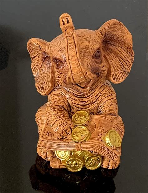 Buy Betterdecor Feng Shui Trunk Up Lucky Elephant Statue Figurine Home Office Decor For Wealth